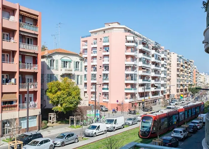 #37 Staywiz Us -1bdr Bagatelle, Promenade, Sea Front Balcony & Ac Apartmán Nice