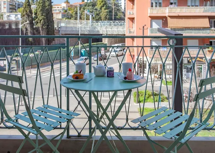 Apartmán #37 Staywiz Us -1bdr Bagatelle, Promenade, Sea Front Balcony & Ac Nice